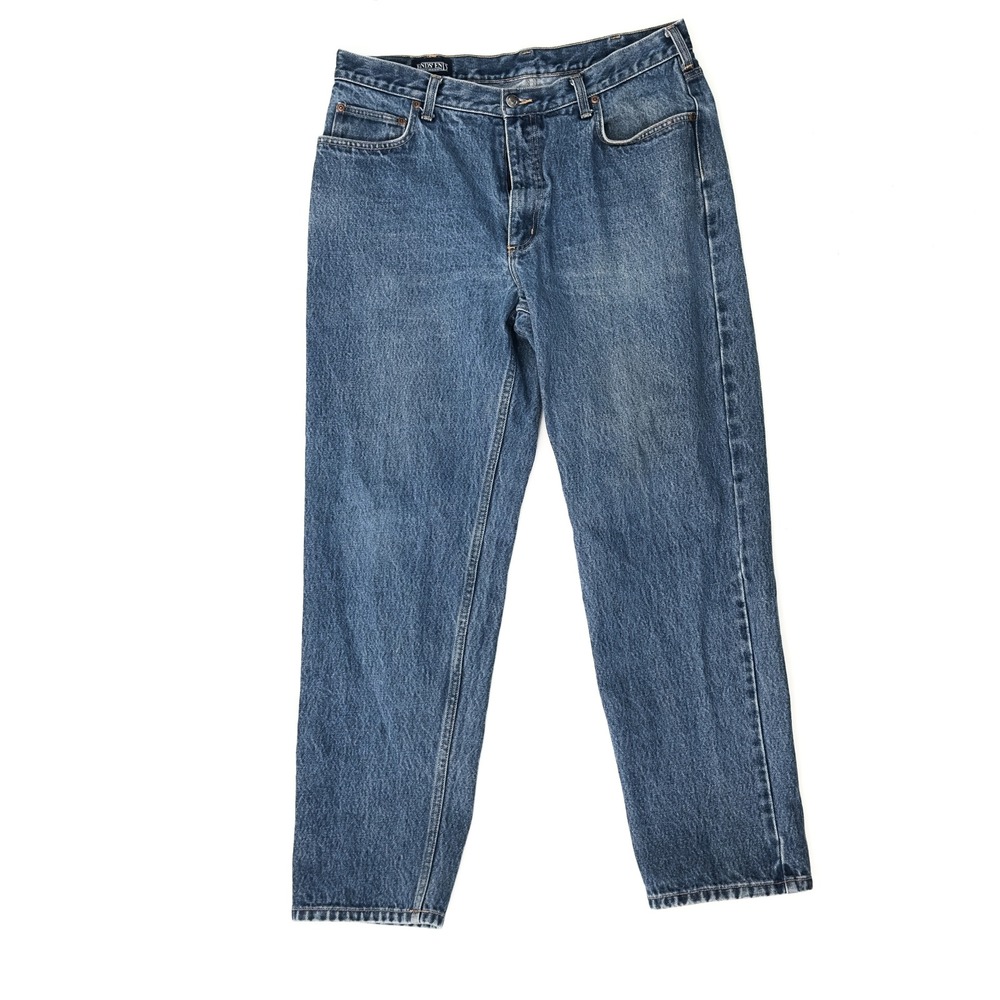 Vintage 90s Lands'‎ End Square Rigger 100% Cotton Jeans – Size 36 Regular